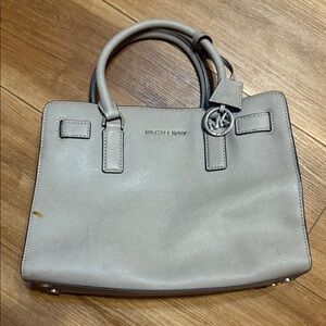 Michael Kors Taupe Satchel Bag